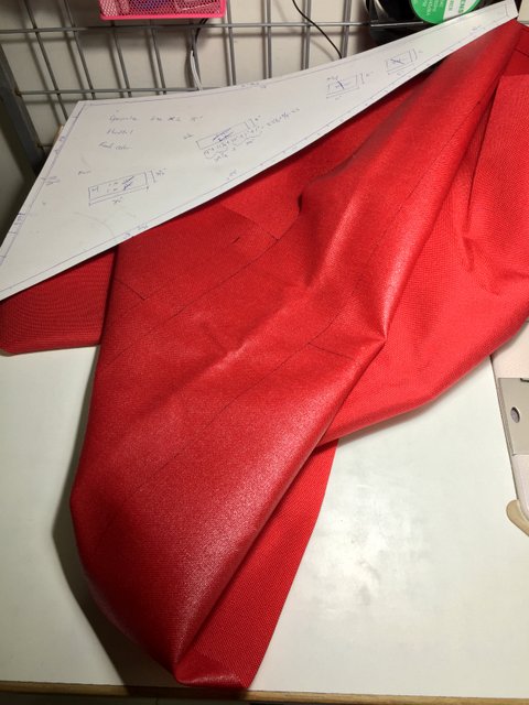 You know it is custom made when you can see drawing lines on the fabric!